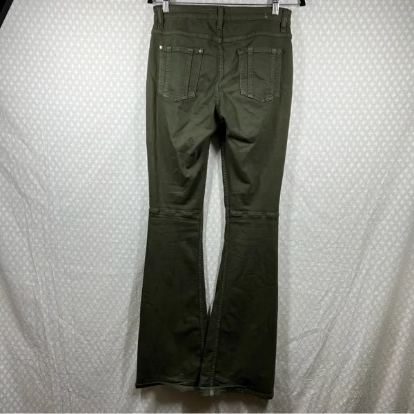 Alice + Olivia Green Mid‎ Rise Flare Jeans - Image 5