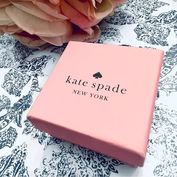 NWT Kate Spade Cubic Zirconia Gold Plated Bird Cage Stud Earrings - Image 7