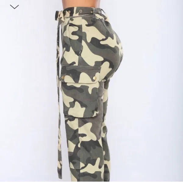 Camo Pants Green Size 6 - Image 2