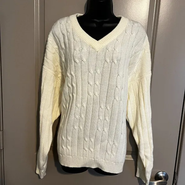 American Weekend Woman's Cream White‎ Sweater - Image 2