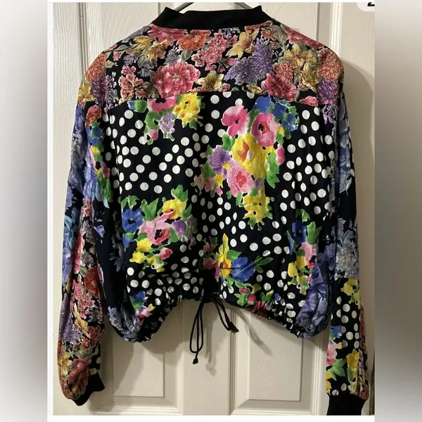 Vintage floral crop jacket - Image 2