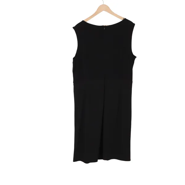 Jaclyn Smith Dress Womens XXL Cowl Neck Sheath Black Draped Sleeveless NEW - Image 6
