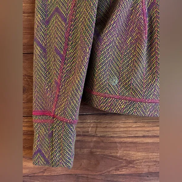 Lululemon Swiftly Tech Long Sleeve 2.0 Chevron Herringbone Magenta Purple Size 2 - Image 7
