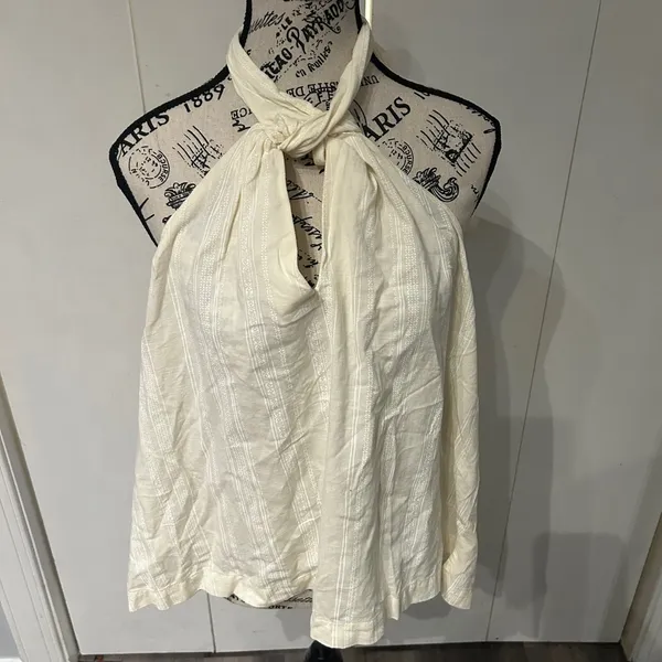 Universal Thread Cream Sleeveless Halter Blouse - Image 2