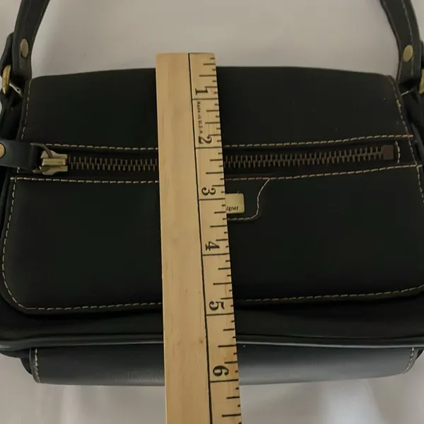 Etienne Aigner Mini Bag Shoulder Black Canvas - Image 9