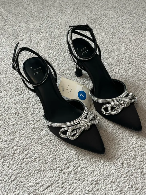 A New Day Black Pointed Heels - Image 2