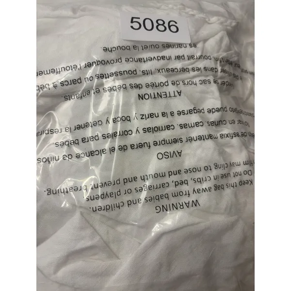 astr the label dress white linen blend‎ L square neck - Image 12