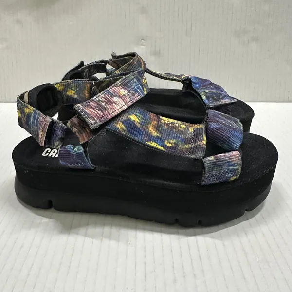 Camper Oruga Up Platform Sandal Womens Size 6 36 Multicolor Tie Dye Strappy - Image 2