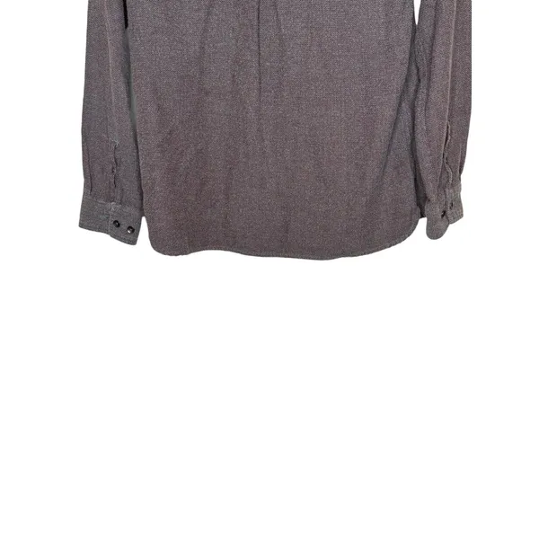 Woolrich Women's Top Button Up Shirt Double Pockets Long Sleeve‎ Purple Plus 24R - Image 9