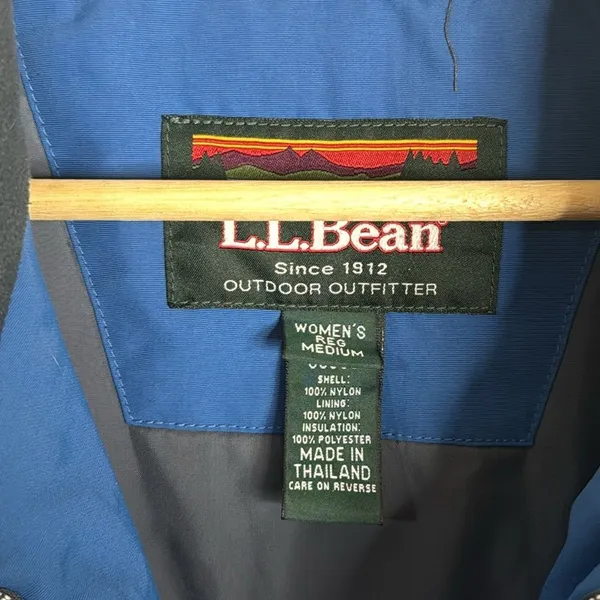 Vtg L.L. Bean ladies medium reg zip up nylon outdoors cold weather‎ jacket - Image 8