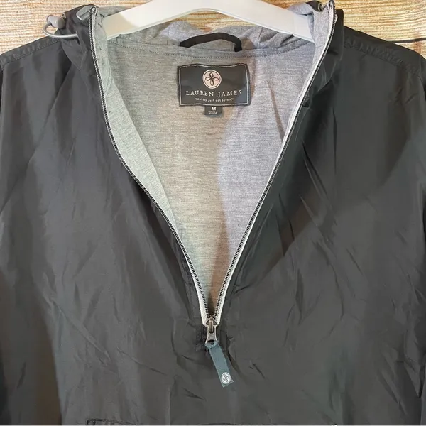 Lauren James hooded waterproof windbreaker drawstring jacket women Size Medium - Image 12