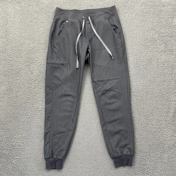 Figs Zamora Jogger Scrub Pants Mid Rise Gray Women's Small x 28 - Image 2
