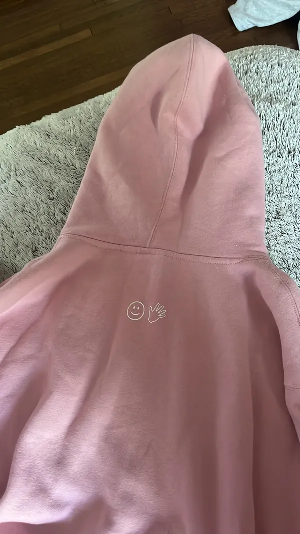 Glossier hoodie Pink Size M - Image 4