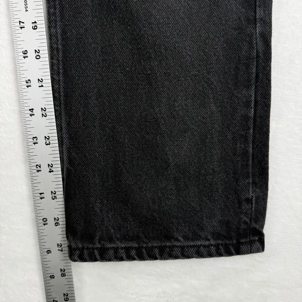 Reformation Jeans Womens Size 26 Black High Rise Button Fly Straight Leg Denim‎ - Image 7