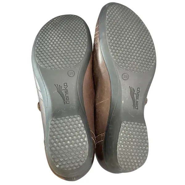 Dansko Franny Brown Loafer 39 8.5-9 Slip On Shoes Leather Adjustable Women's‎ - Image 6
