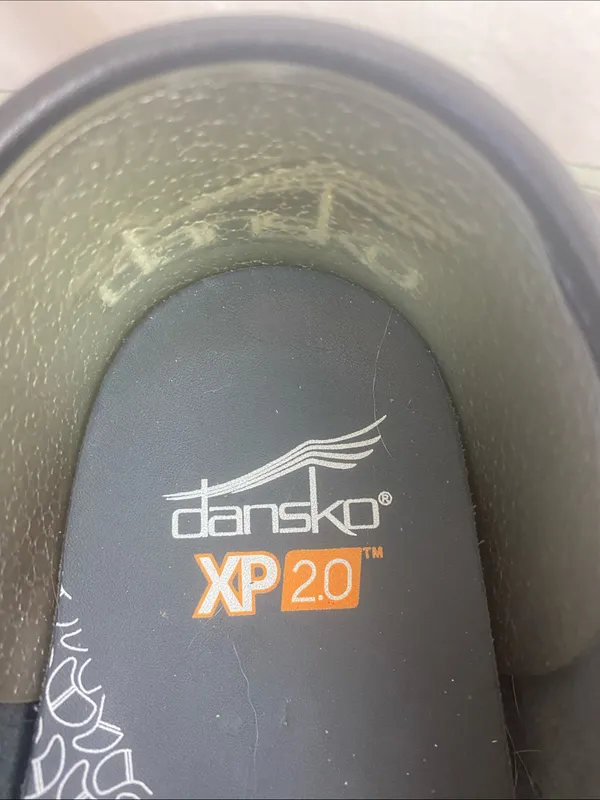 Dansko Black Multi Print Slip On Clog Shoes 42 - Image 5