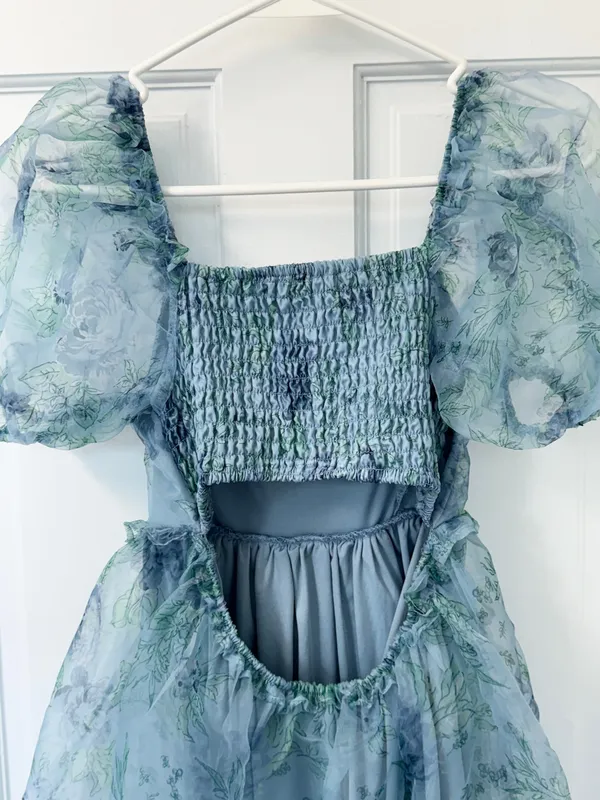 Altar'd State blue floral mini dress S - Image 7