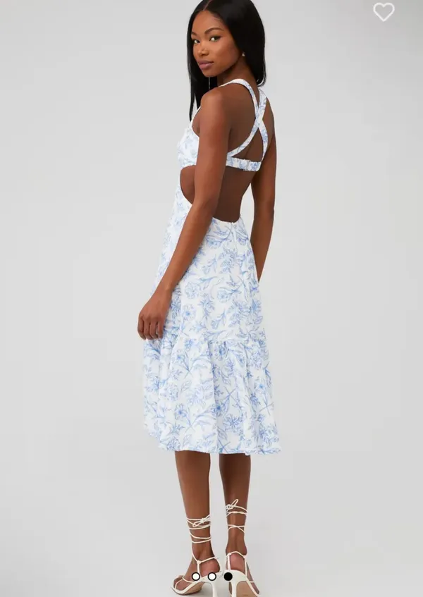 For Love And Lemons Embroidered Dress Large - Image 2