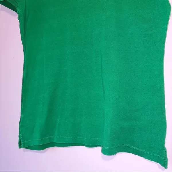 Lauren Ralph Lauren Green Polo Shirt Crest Logo Cotton M Preppy Academia School - Image 7