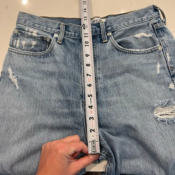 AGOLDE 90's Mid Rise Loose Fit Jeans in Fall Out Size 26 - Image 12