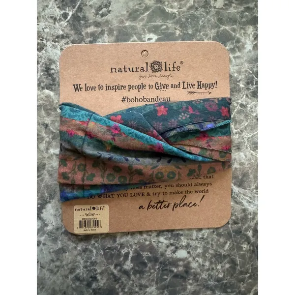 NWT Natural Life Half Boho Bandeau Top Headband Accessory - Image 2