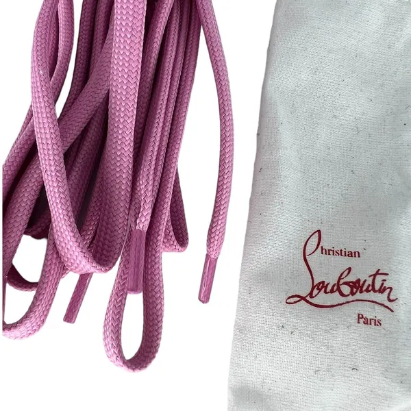 Christian Louboutin Pink Sneaker Laces‎ - Image 3