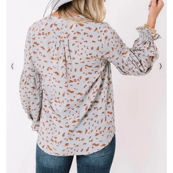 Jodifl Love In Tribeca Airy Blue Blouse •Medium - Image 4