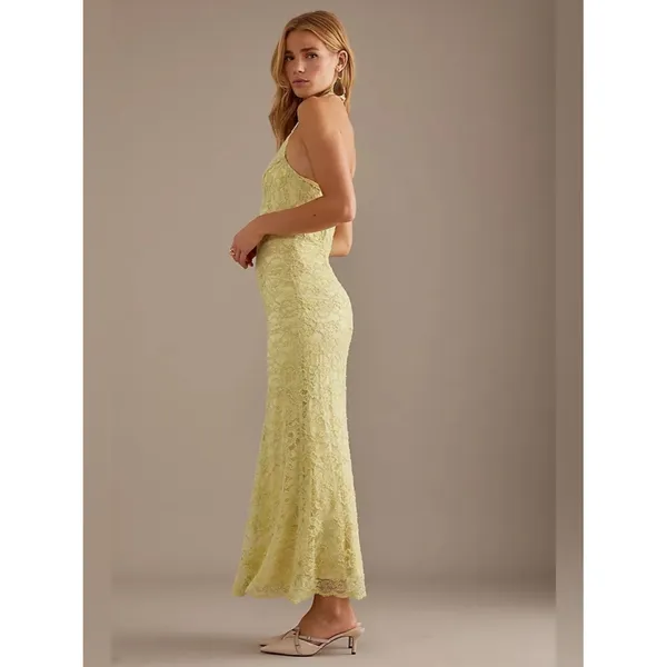 Anthropologie Bardot Evana Lace Halter Midi Dress - Image 2