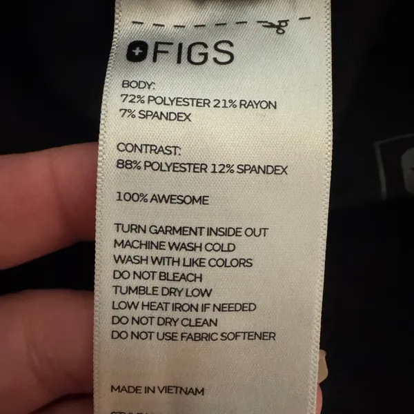 Figs High Waisted Yola Skinny Scrub Pants- XS - Image 7