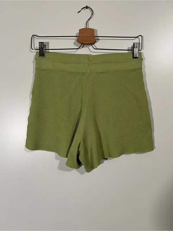Mate the Label Waffle Shorts in Pistachio Size XS Light Green Loungewear - Image 4
