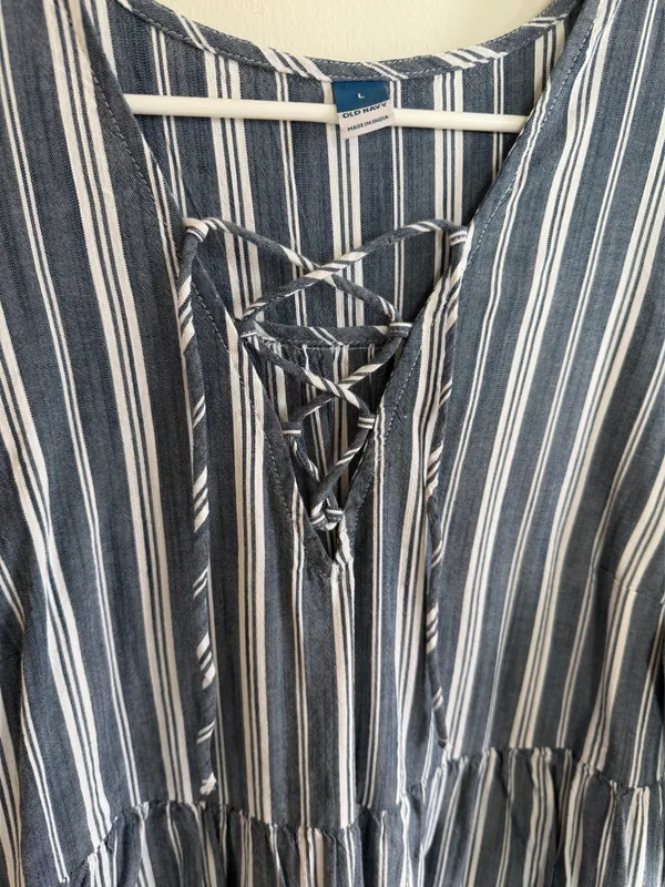 Old Navy Striped Dress Navy - Image 4