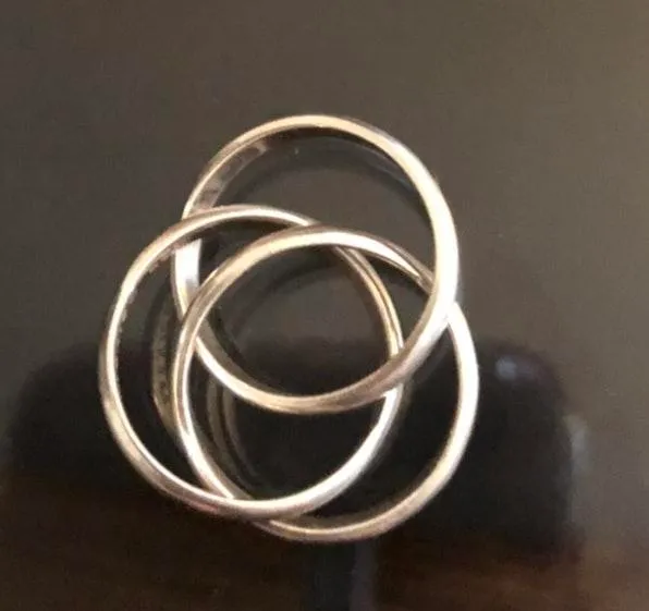 Triple Sterling Silver Ring - Image 3