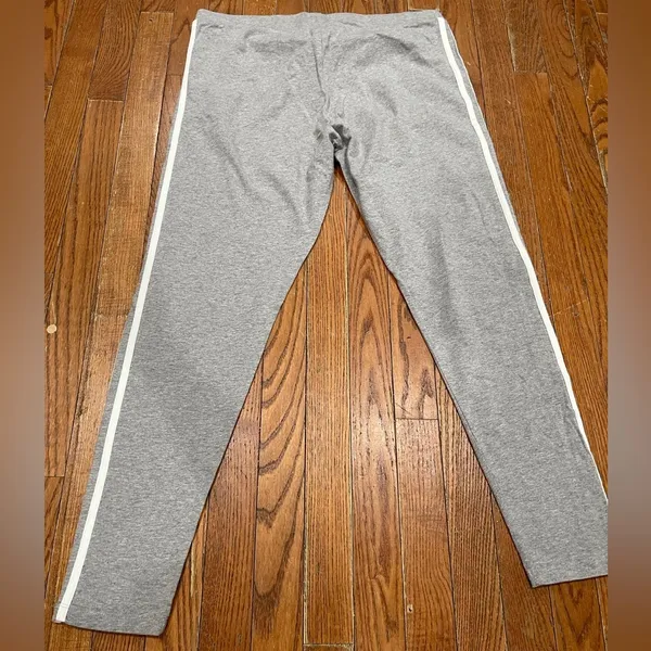 Adidas Kids Gray Joggers with White Stripes - Image 10