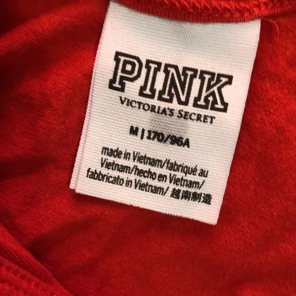 Victoria’s Secret PINK "Very Independent" Patriotic Bodysuit Red Medium - Image 9