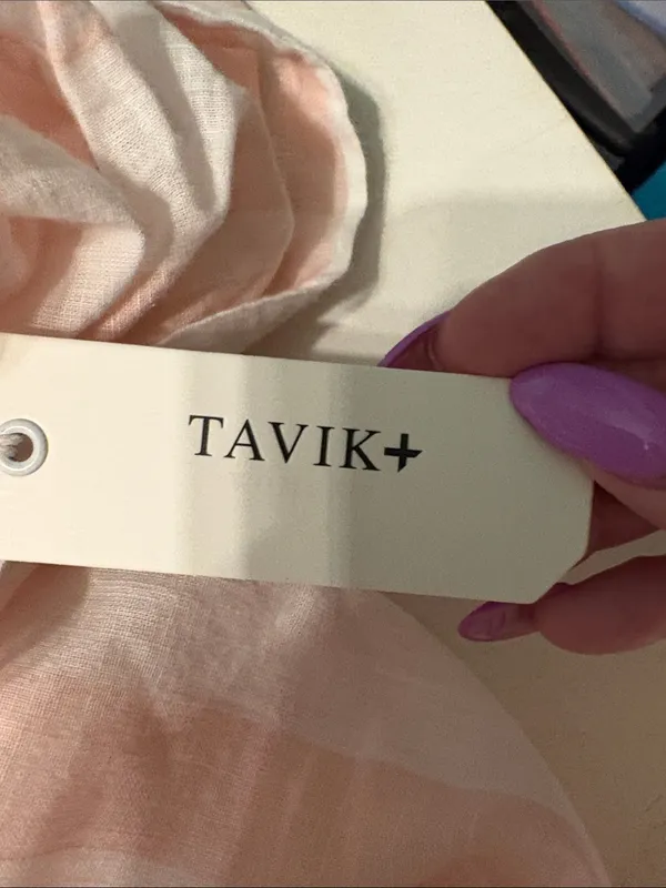 Tavik Pink and White Striped Romper Jumpsuit - Image 14