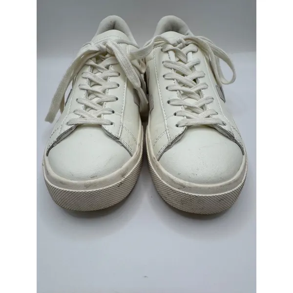 Veja Shoes Women 6‎ White Gray Leather Lace Up Campo Sneakers Fashion Outdoor - Image 4