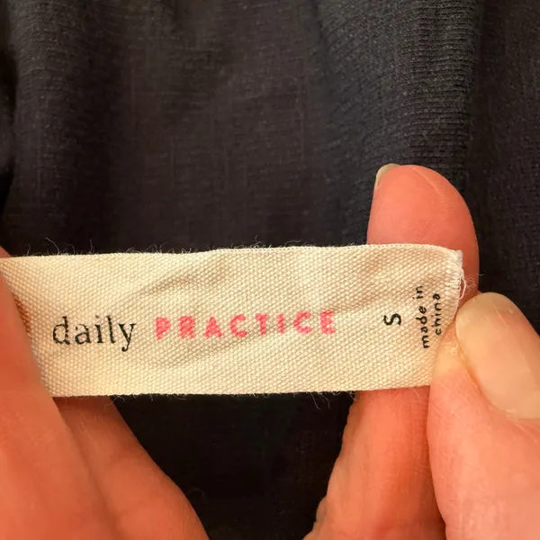 Daily Practice Anthropologie Cropped Funnel-Neck Muscle T-shirt Top Small NWT - Image 4
