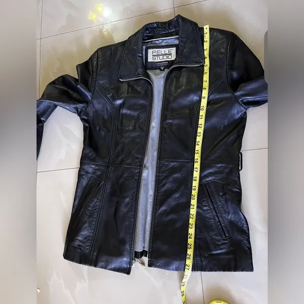 Wilson’s Leather the Leather Experts Pelle Studio Collared Leather Jacket - Image 14
