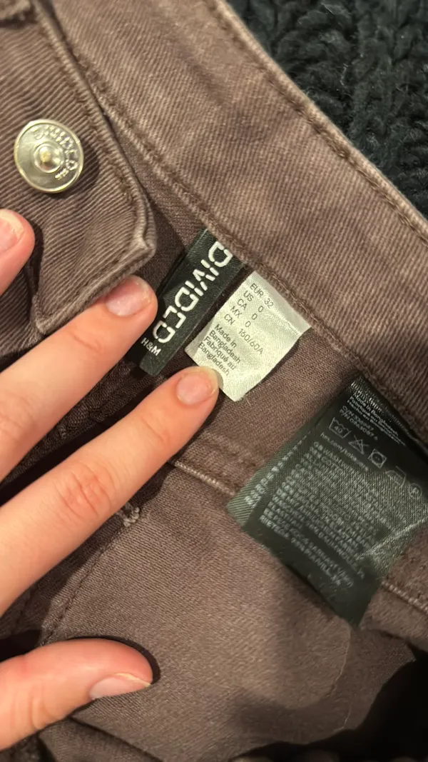 H&M Brown Jeans Wide-Leg - Image 2