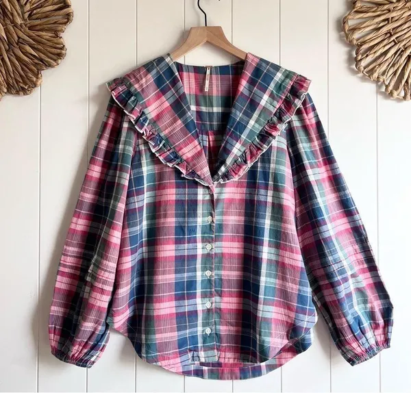 Top Plaid Shirt - Image 3