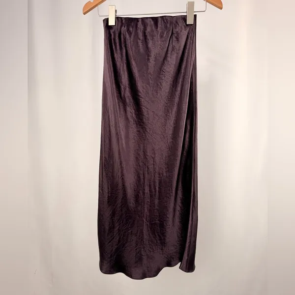 NWT Babaton Slip‎ Satin Maxi Skirt in Noble Purple Size 00 - Image 5