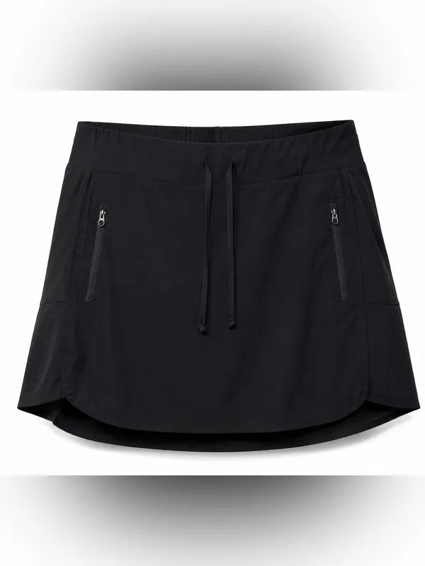 Magellan Outdoors Black Water-Repellent Athletic Skort Women’s L - Image 2
