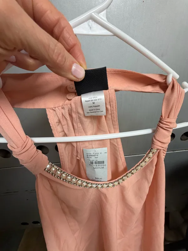 Daytrip Coral Tank. Beaded around neckline - Image 4