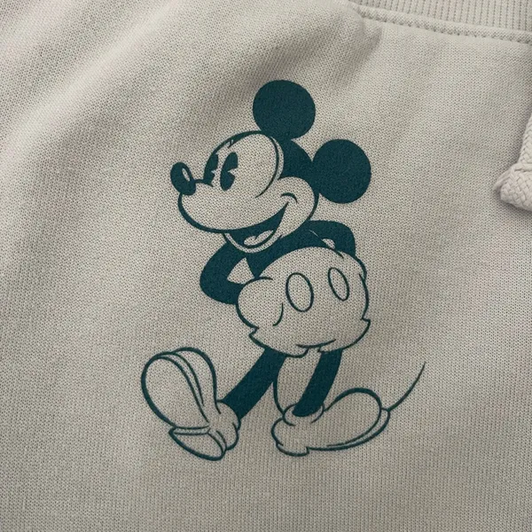 Women's Disney Mickey Mouse Jogger Sweatpants Gray Size M - Image 3