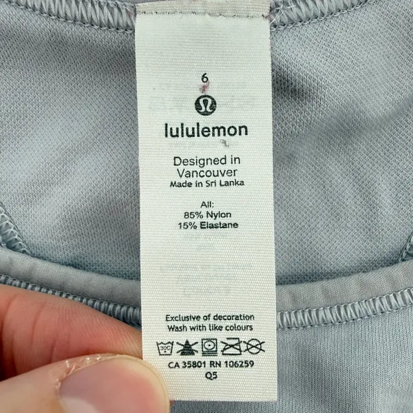 Lululemon Ebb to Train Sports Bra Medium Support C/D‎ Cup Stargaze Gray Women 6 - Image 4