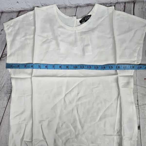 J.‎ Crew Drapey T-shirt top Ivory XS NWT - Image 6