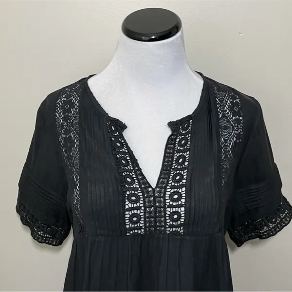 Anthropologie Maeve Tiered Lace Tunic - Image 3