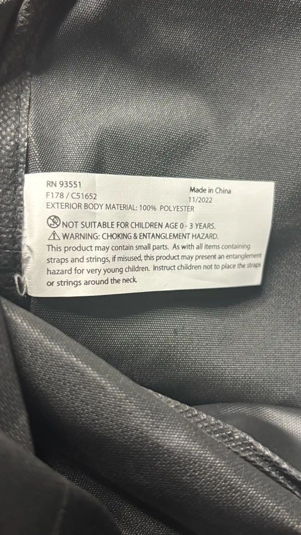 unisex black canvas backpack Casual Travel & Daily Day Pack - Image 9