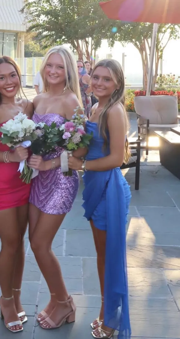 Hello Molly Blue Mini Dress - Image 2