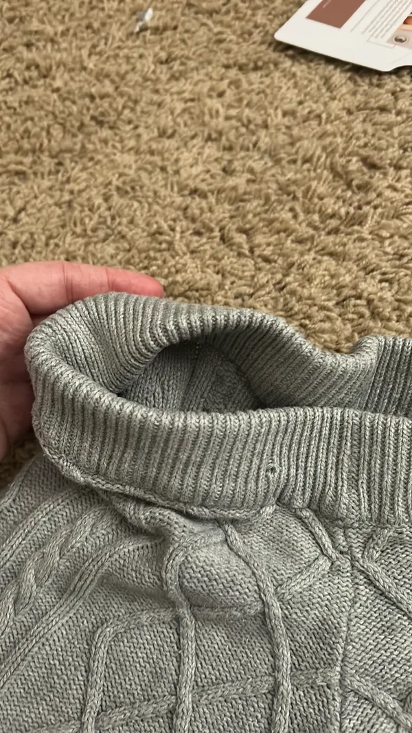 Edikted Cable Knit Pants - Image 3